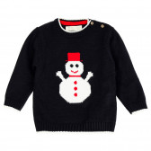 Πλεκτό πουλόβερ με χιονάνθρωπο για μωρά ZY 209091 