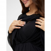 Μακρυμάνικη μπλούζα για έγκυες και θηλάζουσες γυναίκες, μαύρη Mamalicious 209511 3