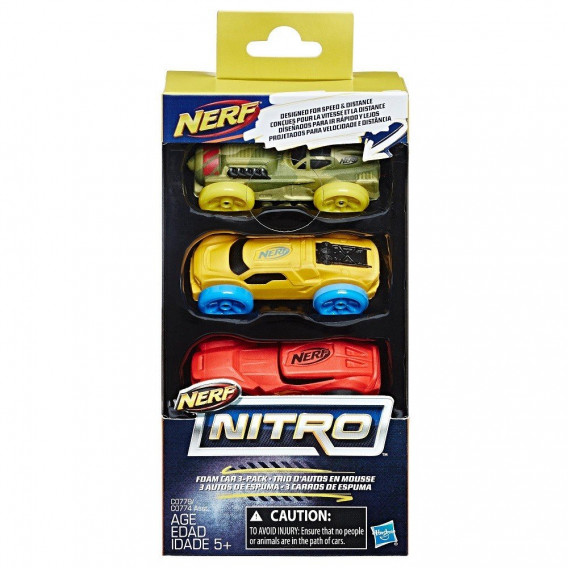 Σετ οχημάτων εκτόξευσης Nitro, σειρά 5 3 τεμ. Nerf 210299 2