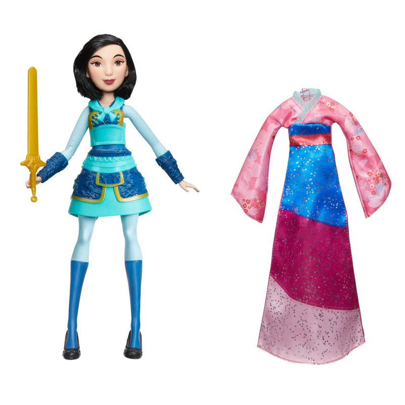 Mulan κούκλα με δύο ρούχα  210509