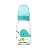 Μπουκάλι πολυπροπυλενίου Love & Sea με πιπίλα αργής ροής, 3+ μήνες, 120 ml, πράσινο Canpol 211174 