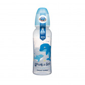 Μπιμπερό Love & Sea με πιπίλα μέσης ροής, 12+ μηνών, 250 ml, Μπλε Canpol 211179 2