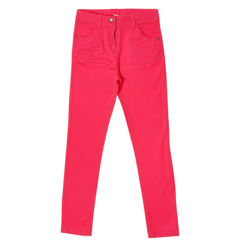 Ροζ denim παντελόνι για κορίτσια  211351
