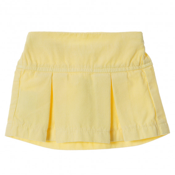 Κίτρινη βελούδινη φούστα για μωρό Benetton 213147 