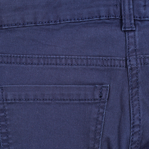 Βαμβακερό τζιν με τρύπες στα γόνατα, σκούρο μπλε Benetton 213676 2