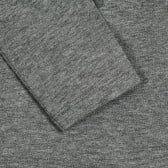 Γκρι μπλούζα με μακριά μανίκια και επιγραφή - best friend Benetton 213857 3