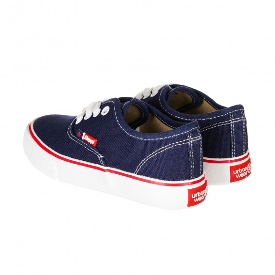 Μπλε navy sneakers με κορδόνια Beppi 214073 2