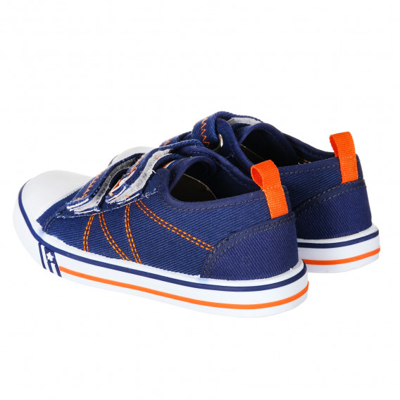 Μπλε sneakers με αρωματική σόλα και πορτοκαλί αποχρώσεις για κορίτσια Beppi 214082 5