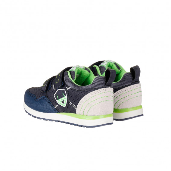 Αθλητικά παπούτσια με πράσινους τόνους για αγόρια, μπλε Star 214101 5