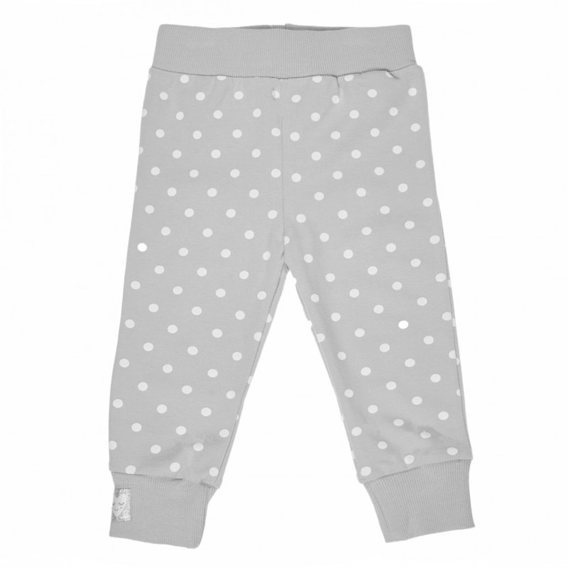 Παντελόνι με σχέδιο λευκές κουκκίδες, για κοριτσάκι  214180