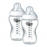 Μπουκάλι πολυπροπυλενίου Easy Vent, με πιπίλα 2 σταγόνων, για μωρό 3+ μηνών, 2 τεμ., 340 ml.  Tommee Tippee 214200 2