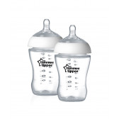 Μπιμπερό πολυπροπυλενίου Ultra, με πιπίλα 1 σταγόνας για μωρό 0+ μηνών, 2 τεμ., 260 ml.  Tommee Tippee 214207 