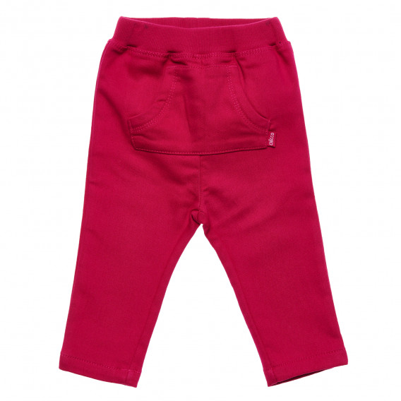 Ροζ παντελόνι για κορίτσι, με τσέπη καγκουρό  Chicco 214235 4