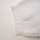 Βαμβακερή ζακέτα με σκαλισμένες άκρες για ένα κορίτσι, λευκό Boboli 214303 3