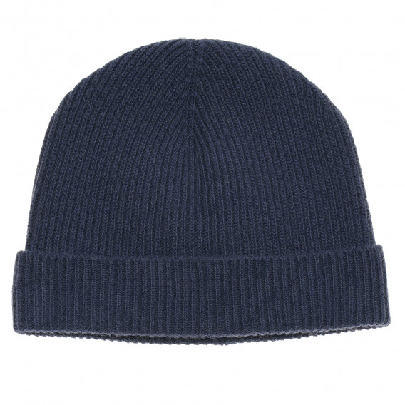 Χειμερινό καπέλο σε σκούρο μπλε χρώμα Benetton 214366 