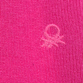 Μάλλινο φουλάρι με το λογότυπο της μάρκας, ροζ Benetton 214398 2