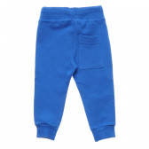 Βαμβακερό αθλητικό παντελόνι με κορδόνια, μπλε Benetton 214454 4