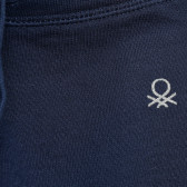Γκρι βαμβακερό παντελόνι με λογότυπο μάρκας Benetton 214497 3