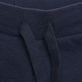 Βαμβακερό παντελόνι με λογότυπο μάρκας, σε μπλε χρώμα Benetton 214512 2
