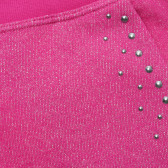 Αθλητικό παντελόνι με γυαλιστερό εφέ, ροζ Benetton 214579 2