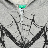 Βαμβακερή μπλούζα Spider-Man, γκρι Benetton 214659 2