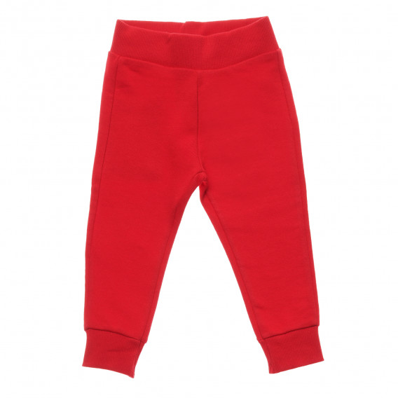 Βαμβακερό αθλητικό παντελόνι, κόκκινο  Benetton 214666 