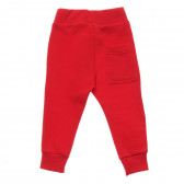 Βαμβακερό αθλητικό παντελόνι, κόκκινο  Benetton 214669 4