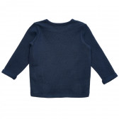 Βαμβακερό σετ μακρυμάνικη μπλούζα και παντελόνι, σε χρώμα μπλε Benetton 214677 5