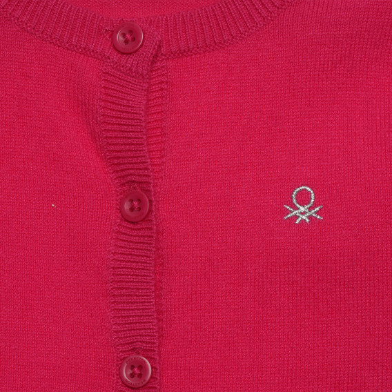 Γιλέκο με το λογότυπο της μάρκας, ροζ Benetton 214724 2