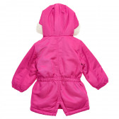 Χειμερινό μπουφάν με κουκούλα για κοριτσάκια, ροζ Benetton 214795 4