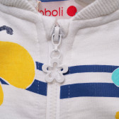 Βαμβακερή μπλούζα με κουκούλα και τύπωμα πεταλούδας για κορίτσια Boboli 214827 2