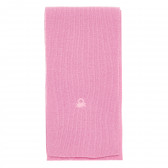 Μάλλινο φουλάρι με το λογότυπο της μάρκας, σε ροζ χρώμα Benetton 214898 3
