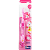 Οδοντόβουρτσα ροζ κουνελάκι, 3-6 ετών Chicco 214996 2