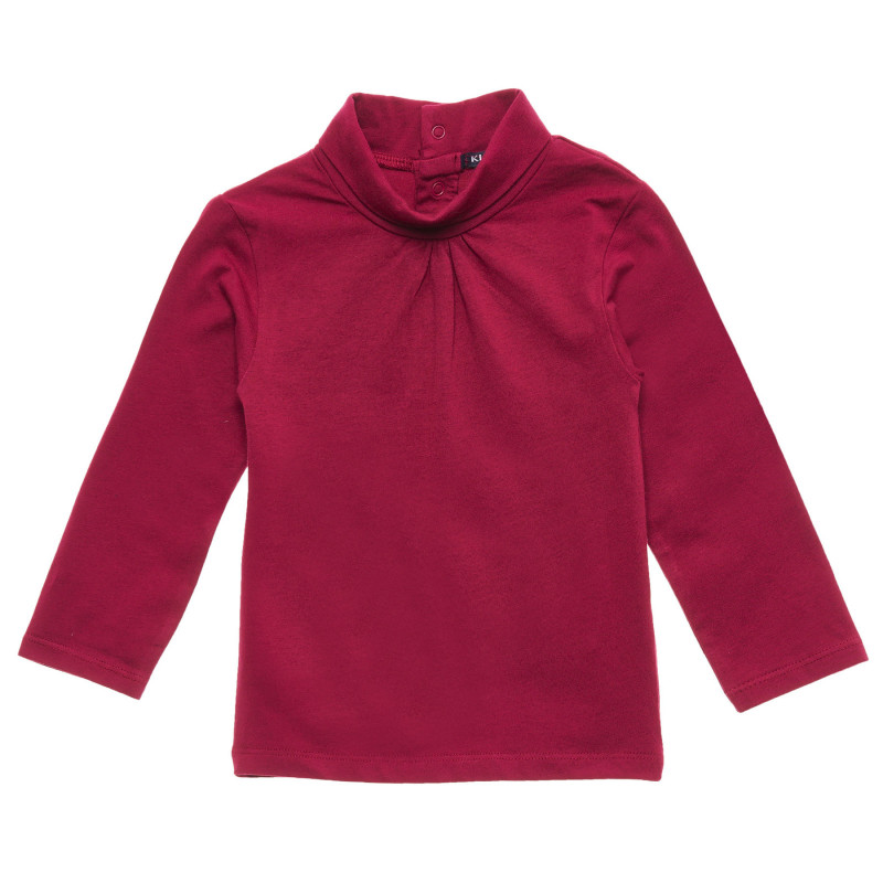 Βαμβακερή, βρεφική μπλούζα πόλο, σε κόκκινο χρώμα  215462