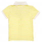 Βαμβακερή μπλούζα με κοντά μανίκια και το λογότυπο της μάρκας, πολύχρωμη Benetton 215738 4