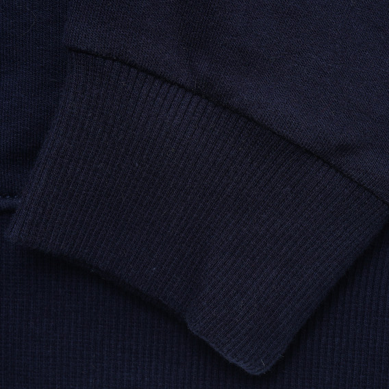 Βαμβακερή αθλητική μπλούζα με γράμματα , σε σκούρο μπλε χρώμα Benetton 215765 3