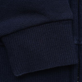 Βαμβακερή μπλούζα με γράμματα για μωρά, σε σκούρο μπλε Benetton 215951 3