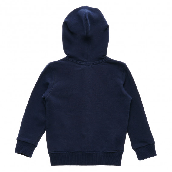 Βαμβακερή μπλούζα με γράμματα για μωρά, σε σκούρο μπλε Benetton 215952 4
