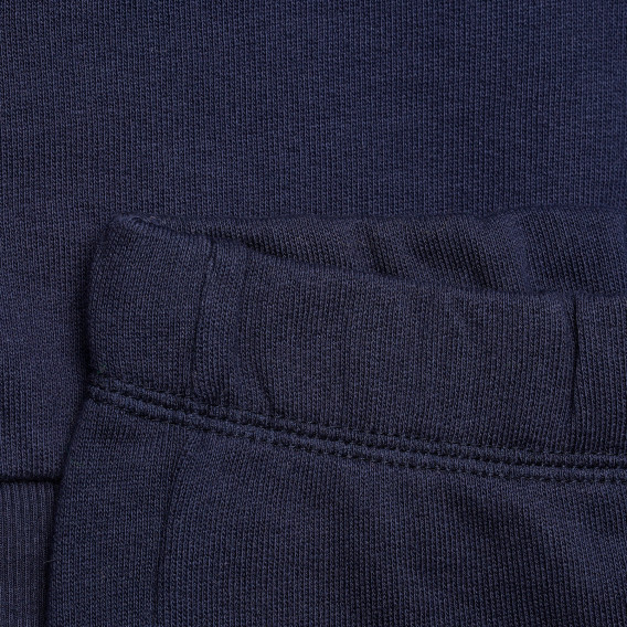 Βαμβακερή μπλούζα με μακριά μανίκια και παντελόνι για ένα μωρό, μπλε Benetton 215975 4