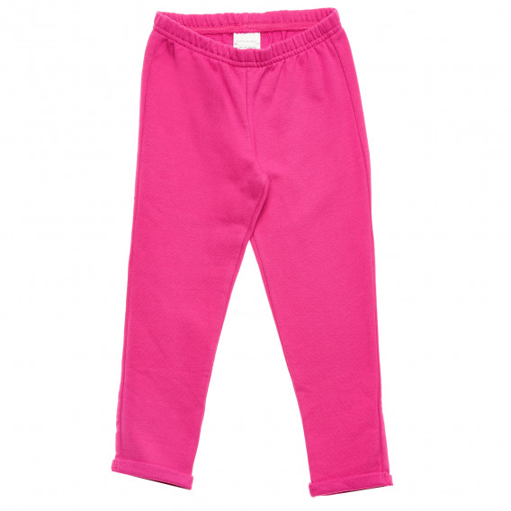 Σετ βαμβακερή μπλούζα με μακριά μανίκια και παντελόνι, ροζ Benetton 215984 6