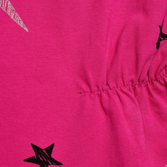 Φόρεμα με τύπωμα με εικόνες, ροζ Benetton 215993 3
