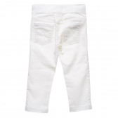 Εφαρμοστό παντελόνι, λευκό Benetton 216034 4