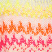 Πλεκτό πουλόβερ με πολύχρωμες ρίγες Benetton 216048 2