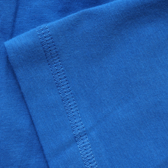 Σετ βαμβακερό με σορτς και μπλούζα σε άσπρο και μπλε χρώμα Benetton 216085 7