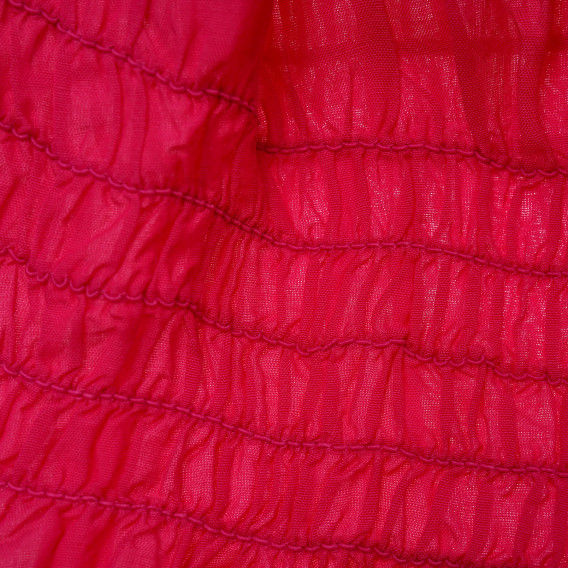Μπλούζα με κοντά μανίκια και ελαστική μέση, ροζ Benetton 216113 3