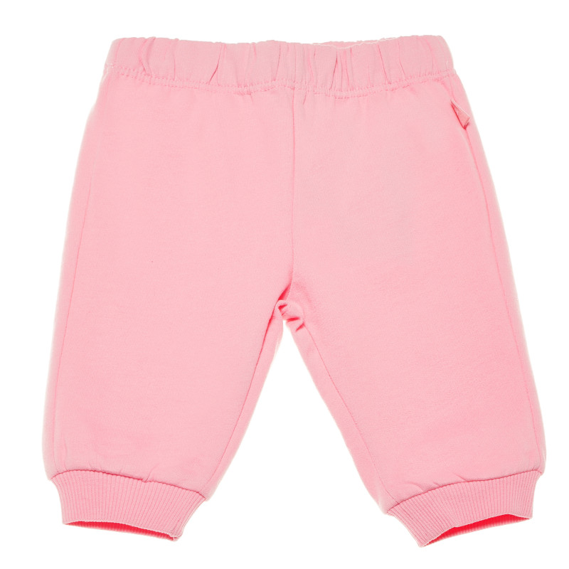 Βαμβακερό ροζ παντελόνι για κοριτσάκι  216272
