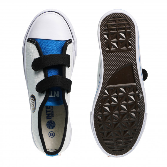 Πάνινα παπούτσια με ένα μικρό απλικέ για αγόρι, λευκό Arnetta 216342 6