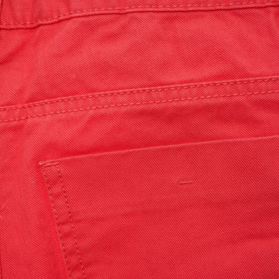 Κόκκινο βαμβακερό παντελόνι για κορίτσια Tape a l'oeil 216445 3