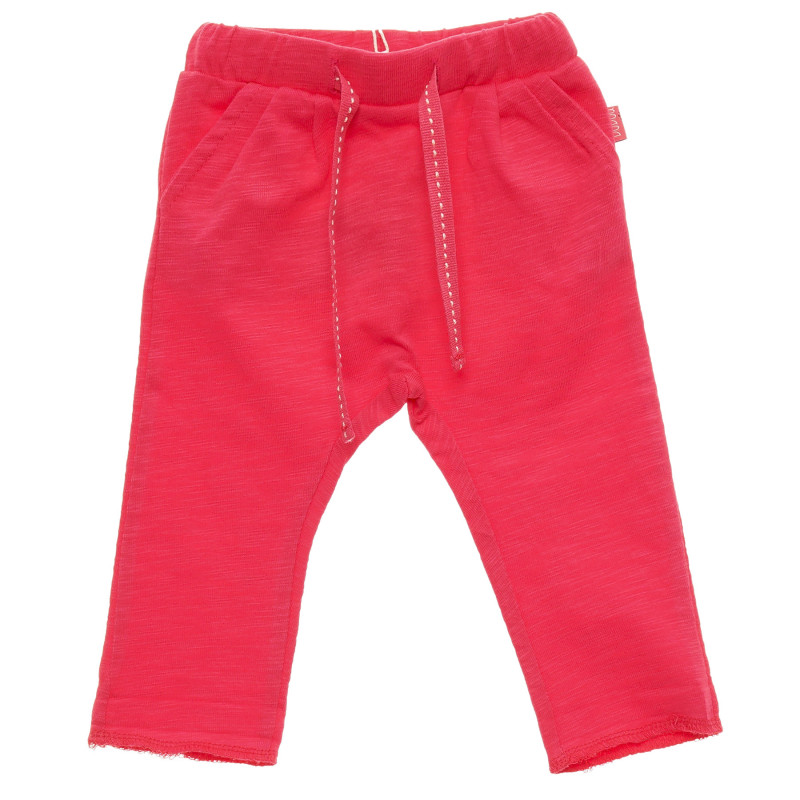 Βαμβακερά παντελόνια μωρού Boboli, ροζ  216499