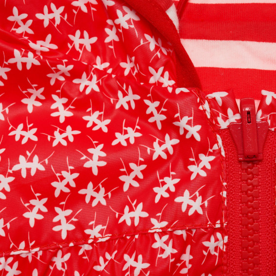 Κοριτσίστικο jacket 2 όψεων με κουκούλα, κόκκινο Boboli 216601 3